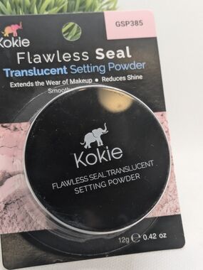 Kokie Flawless Seal Translucent Setting Powder 12g Tub Shine-Free Finish Makeup